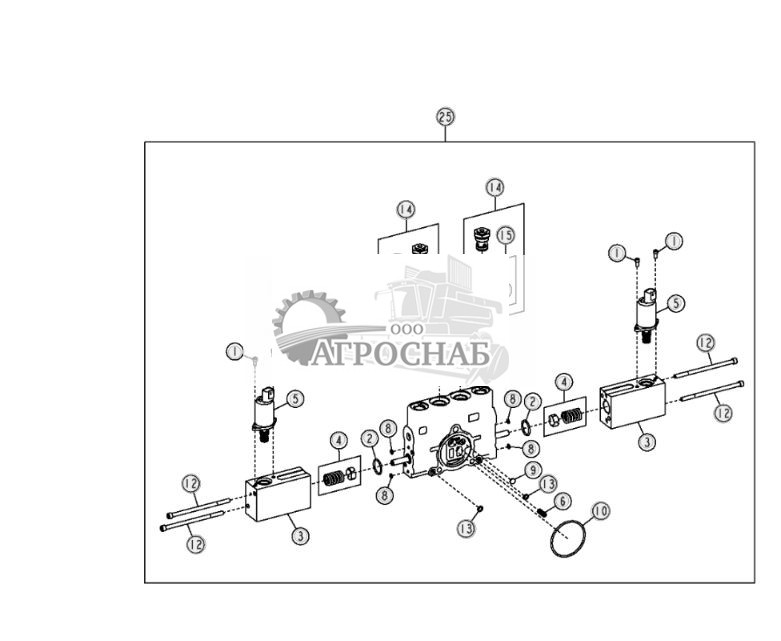 Секция клапана наклона ножа, Grade Pro - ST3648 611.jpg